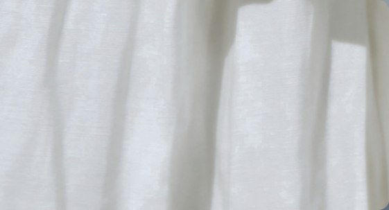 Light through white curtains
