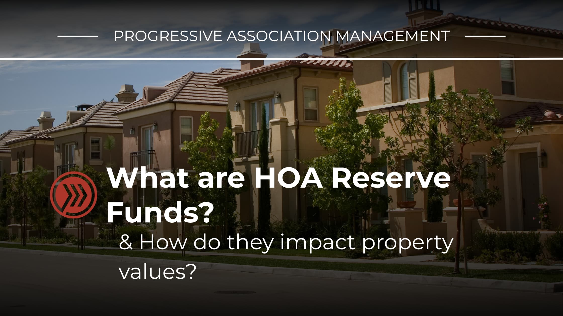 HOA reserve funds blog banner
